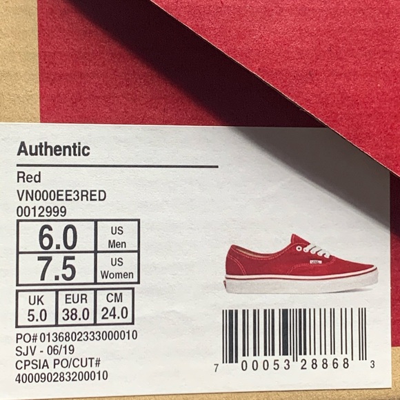 VANS Women’s Authentic Various Sizes - Picture 6 of 6